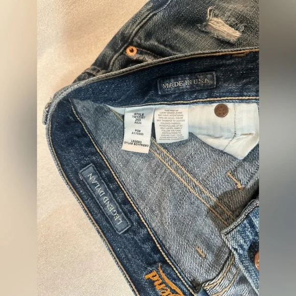 Lucky Legend by Lucky Brand Jeans Legend Dylan Boyfriend destroyed 00/24 - Picture 4 of 6